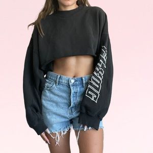 Missguided x Fanny Lyckman cropped slogan sweat